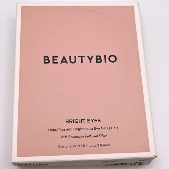 🆕 BeautyBio Bright Eyes Collagen-Infused Brightening Colloidal Silver Eye Masks - Picture 1 of 2